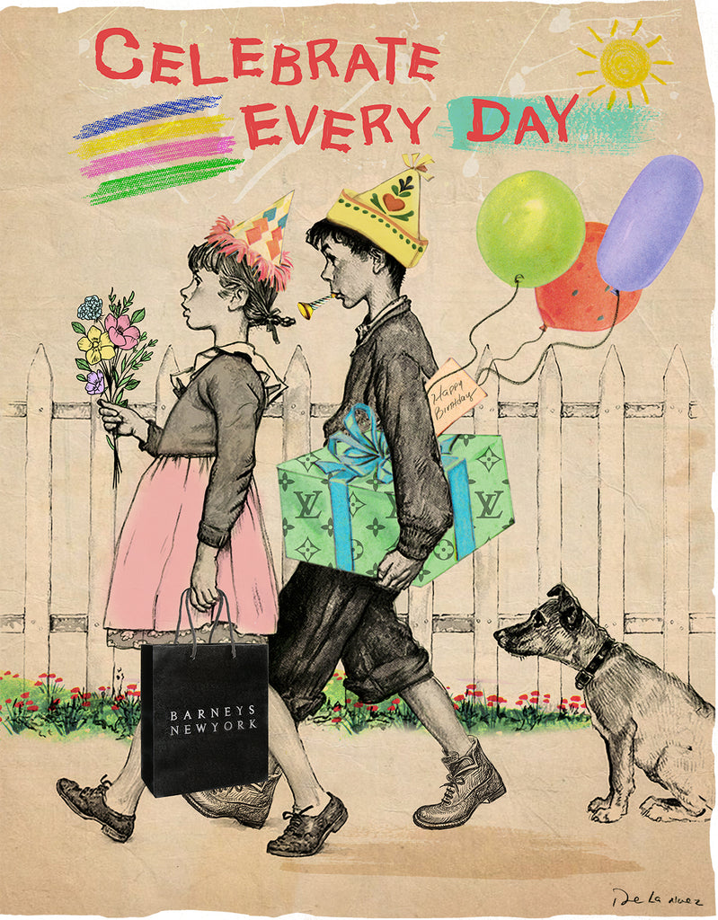 king of pop art nelson de la nuez celebrate every day print shopping happiness party luxury