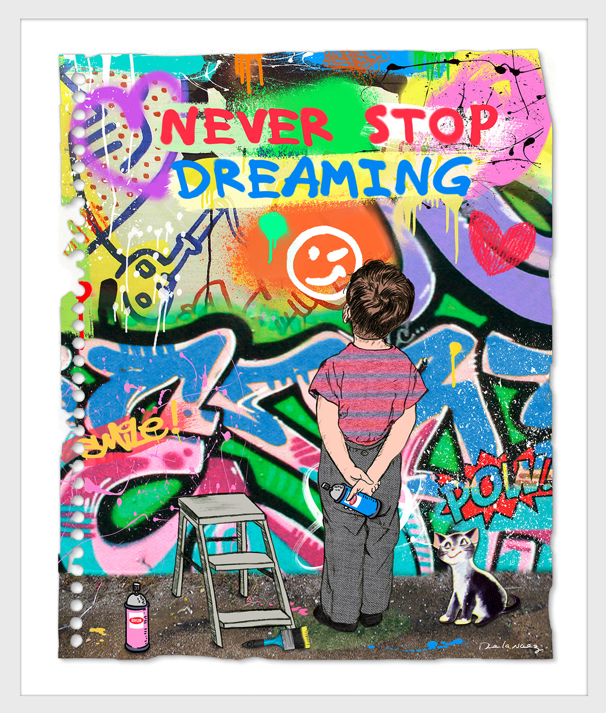 Dream Big Mixed Media - FRAMED, Signed