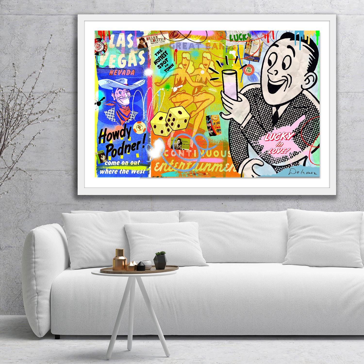 nelson de la nuez pop art contemporary art king of pop art enjoy life vintage cocktails las vegas travel gambling luck bar