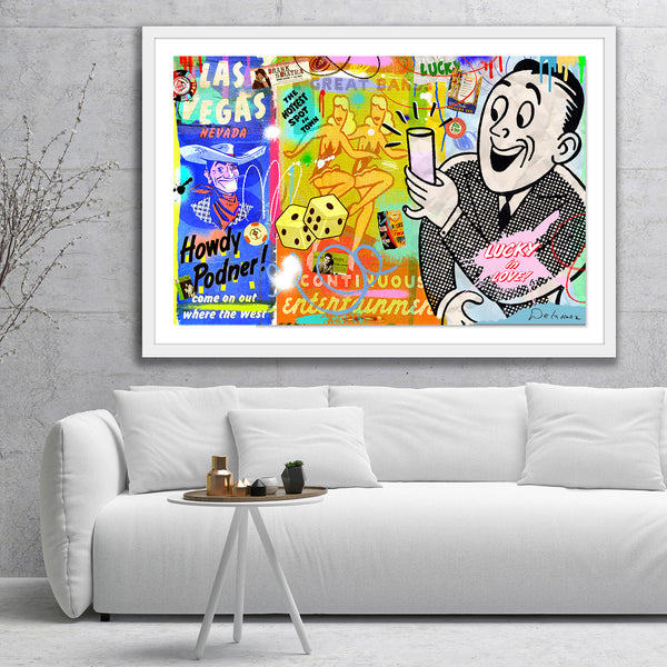 nelson de la nuez pop art contemporary art king of pop art enjoy life vintage cocktails las vegas travel gambling luck bar