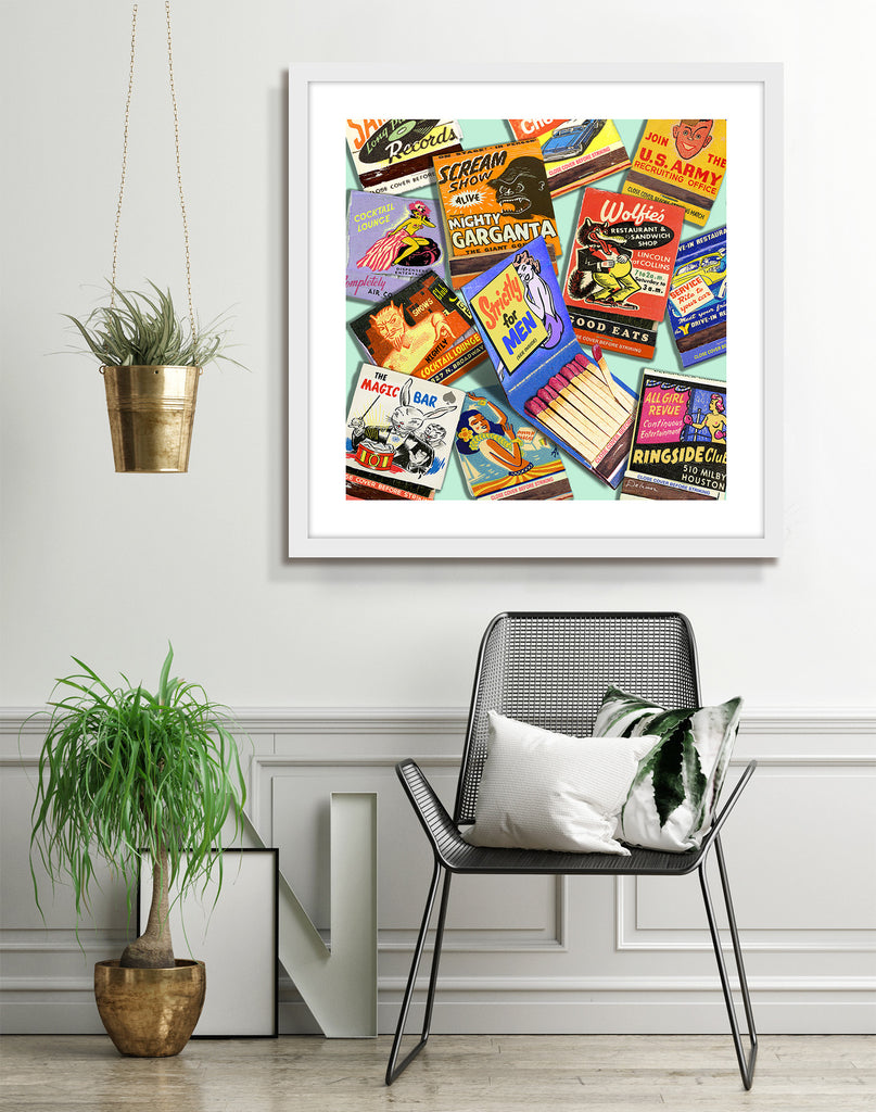 matchbook matches got a light nelson de la nuez pop art