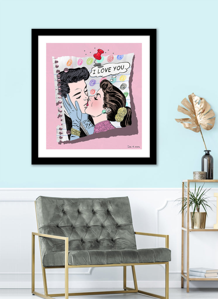 nelson de la nuez pop art contemporary art king of pop arti love you romance couples