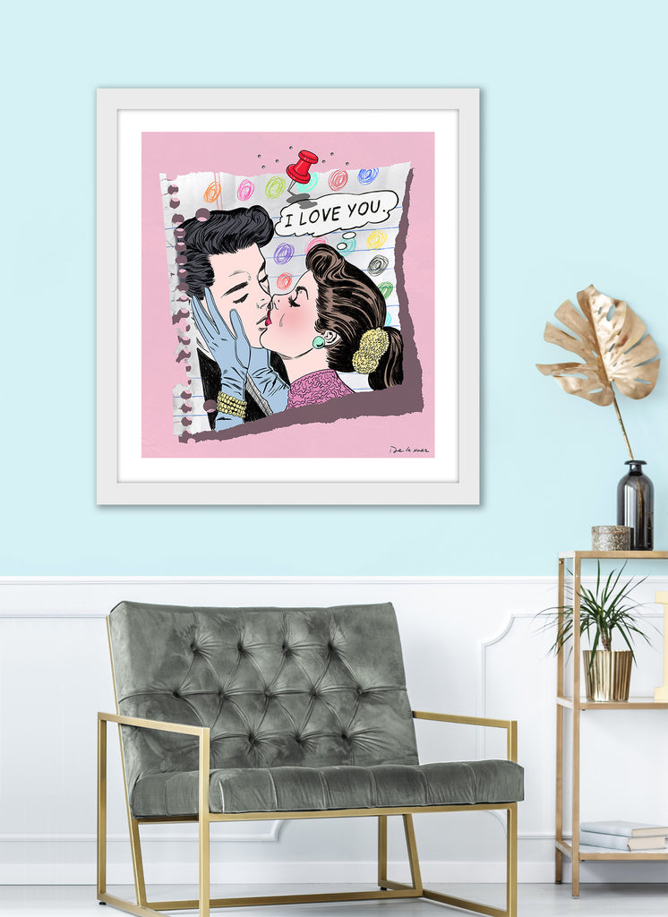 nelson de la nuez pop art contemporary art king of pop arti love you romance couples