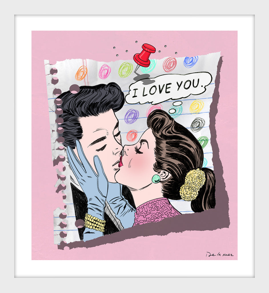 nelson de la nuez pop art contemporary art king of pop arti love you romance couples
