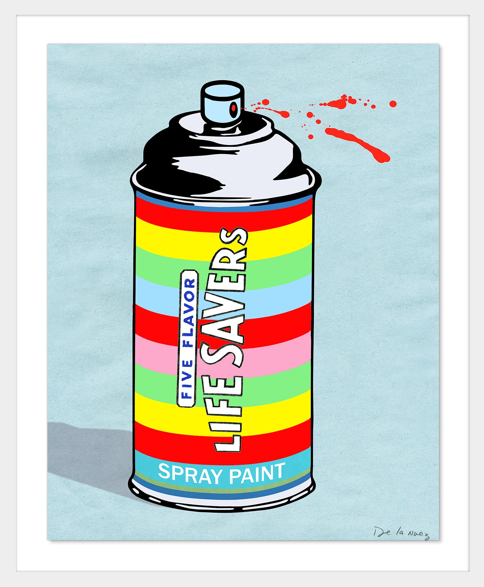 Lifesavers Mixed Media - FRAMED, Signed