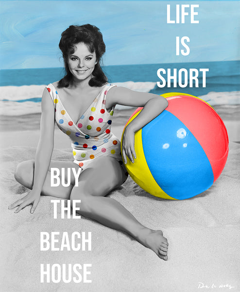 king of pop art nelson de la nuez life is short print buy the beach house vacation ocean summertime fun in the sun