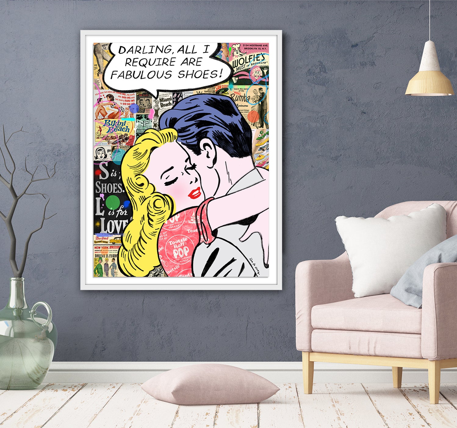 nelson de la nuez king of pop art material girl shoes sketch fashion