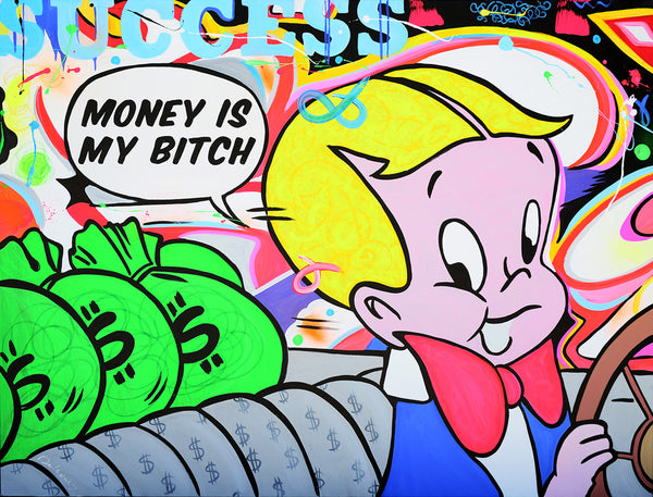 king of pop art nelson de la nuez money is my bitch richie rich wealth finance wall street