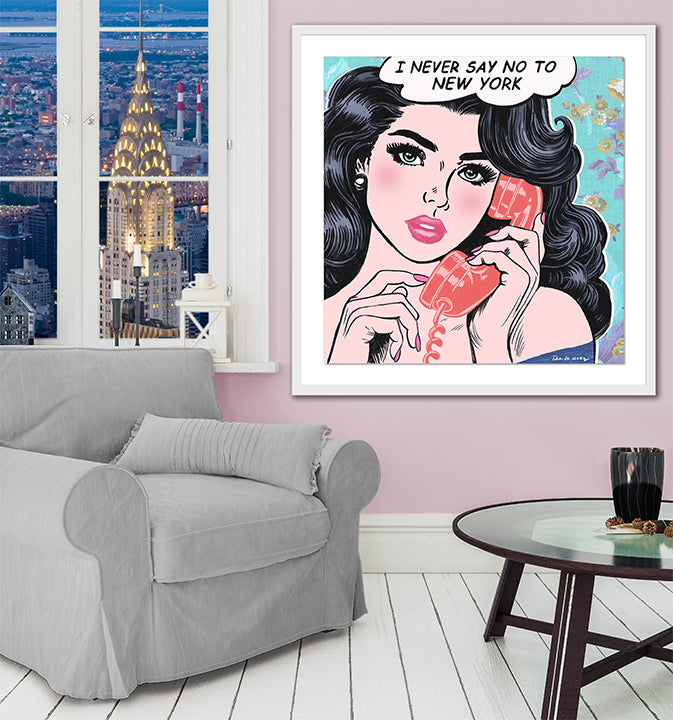 New York State of Mind - Mixed Media - FRAMED, Signed