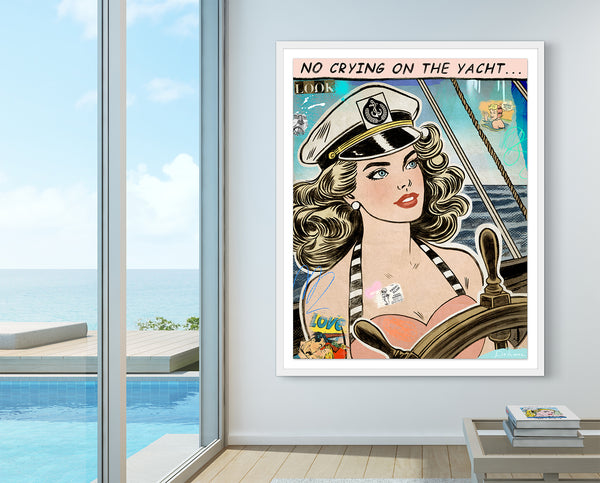 nelson de la nuez pop art contemporary art king of pop art yacht sailing ocean beach no crying on yacht