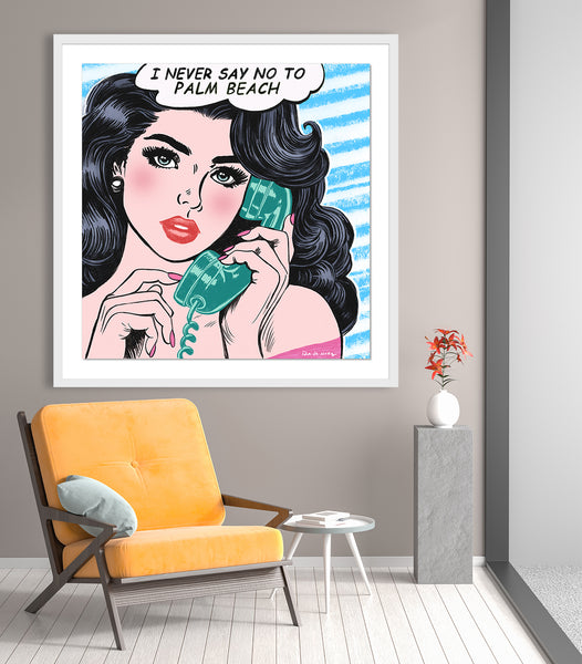 Palm Beach Life pop art florida nelson de la nuez