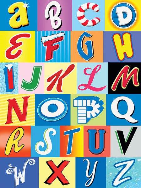 king of pop art nelson de la nuez pop alphabet print vintage americana nostalgia letters