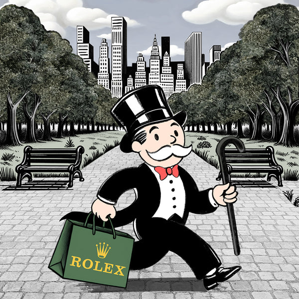 King of Pop Art Nelson De La Nuez - shopping in NYC new york rolex luxury mr penneybags wall street