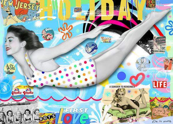 nelson de la nuez king of pop art summer to remember swim holiday vacation new jersey pool ocean sea sun beach