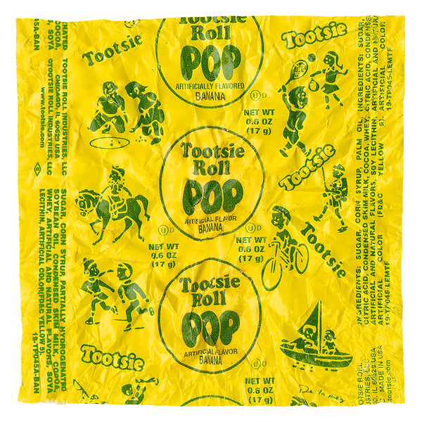 king of pop art nelson de la nuez sweet banana lollipop tootsie roll candy vintage