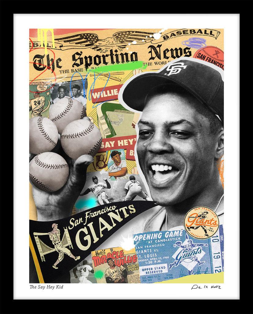 willie mays giants baseball say hey kid nelson de la nuez