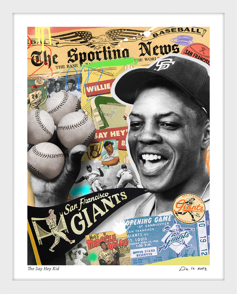 willie mays giants baseball say hey kid nelson de la nuez