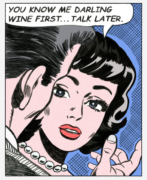 king of pop art nelson de la nuez wine first print material girl you know me darling talk later