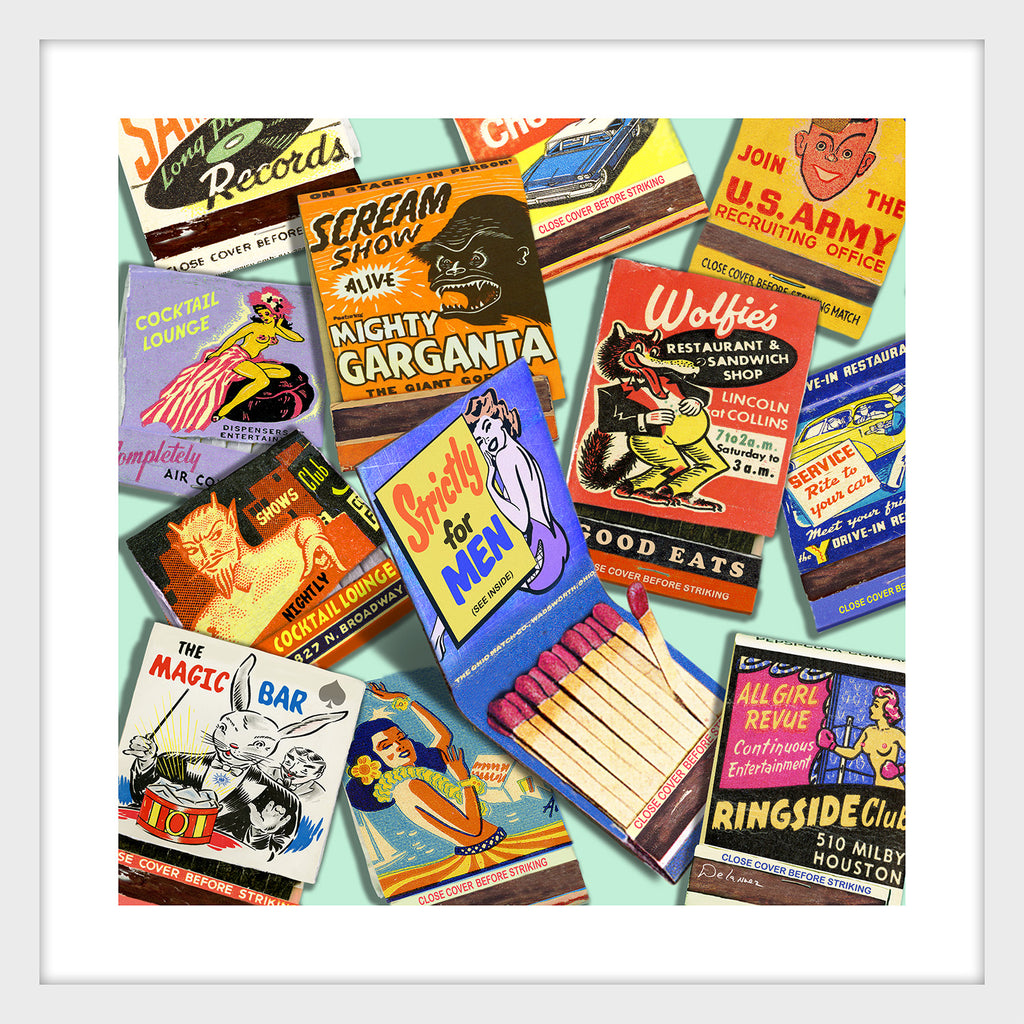 matchbook matches got a light nelson de la nuez pop art