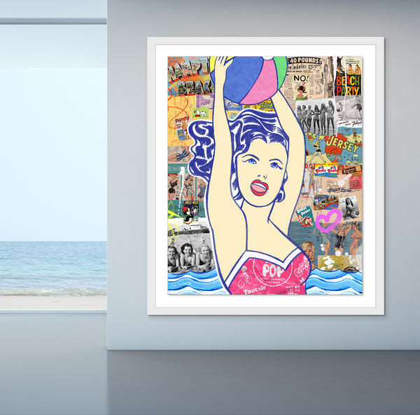 beach party pool miami hamptons nelson de la nuez king of pop art