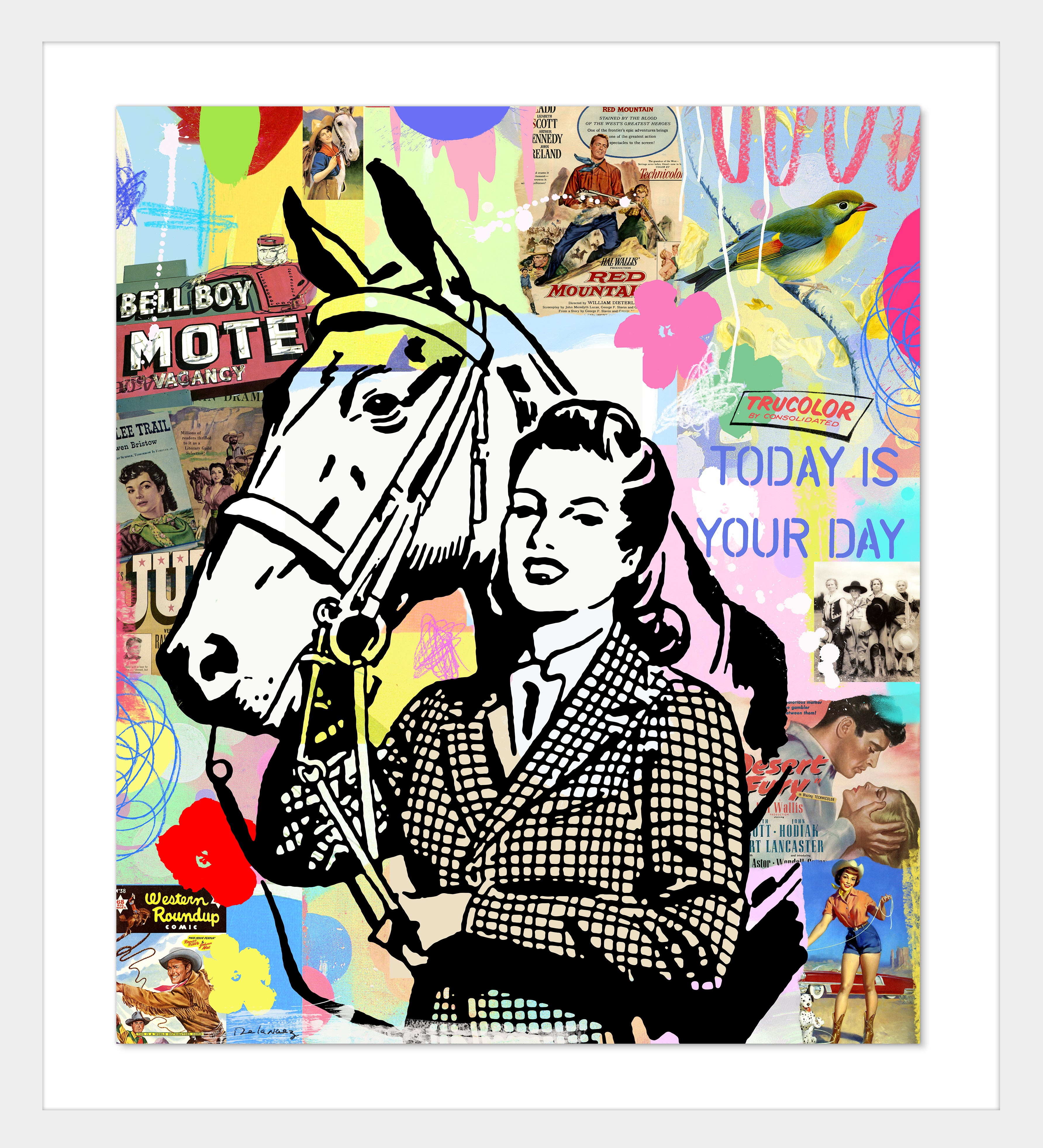 Equestrian Dream horse art contemporary art pop artist nelson de la nuez