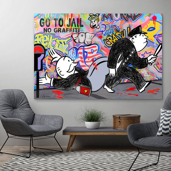 nelson de la nuez king of pop art street art graffiti banker