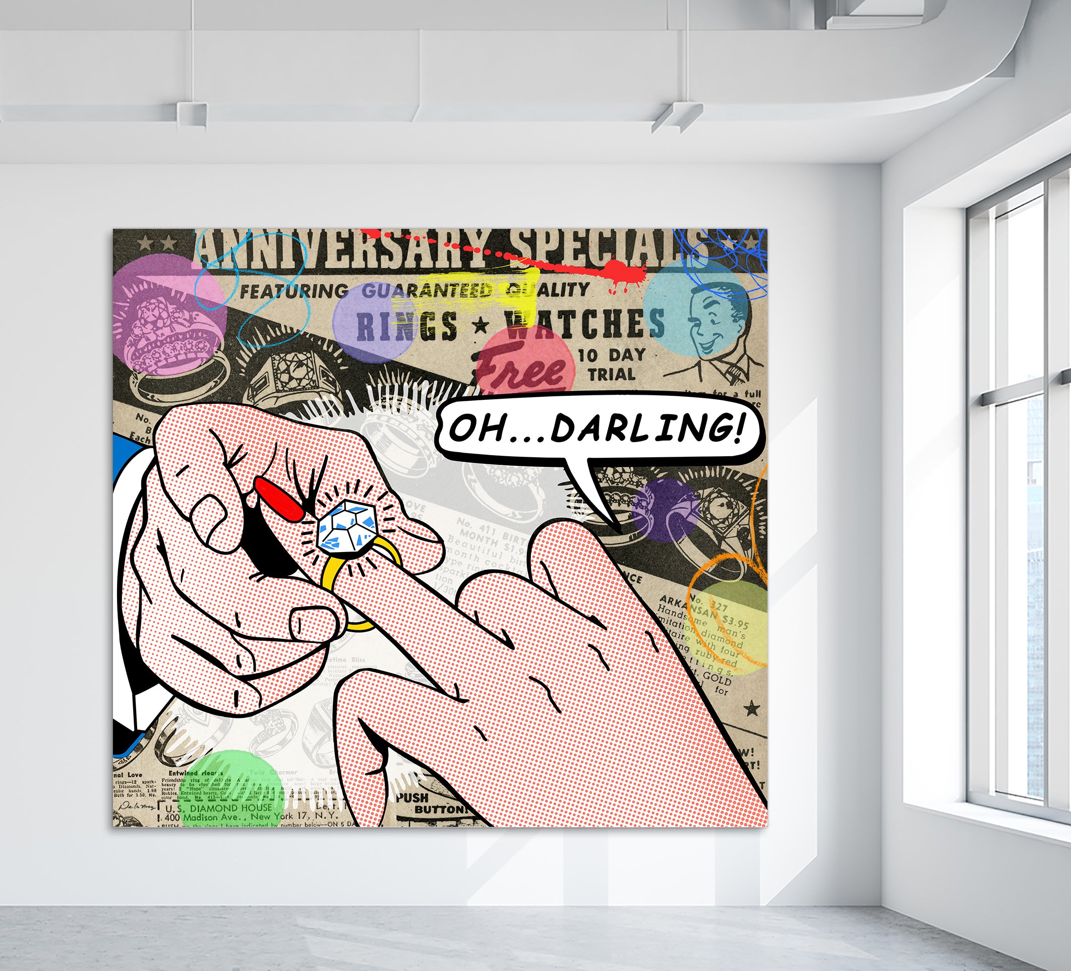 oh darling nelson de la nuez king of pop art jewelry diamond ring wedding engagement love anniversary
