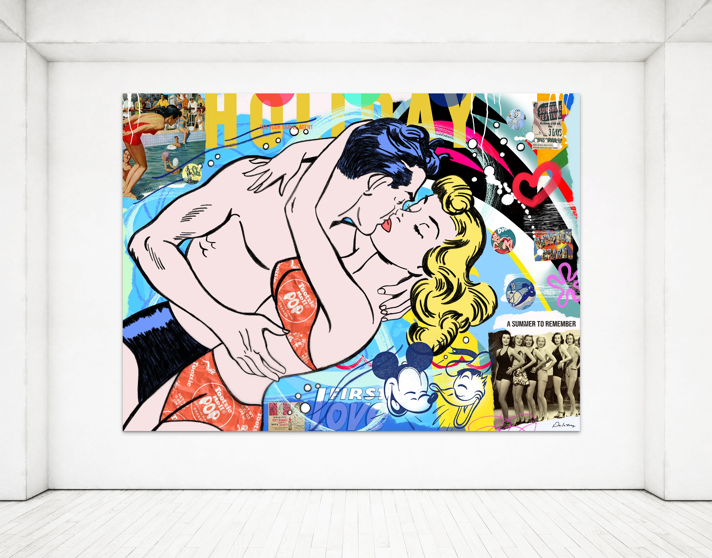 king of pop art nelson de la nuez summer romance hamptons beach 