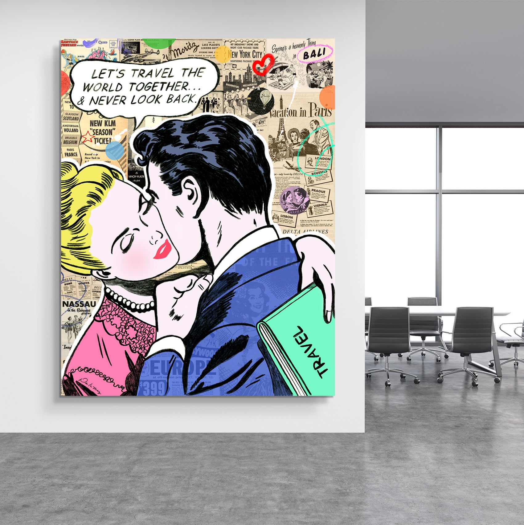 nelson de la nuez king of pop art jetsetter material girl travel the world is ours romance paris love couple adventure