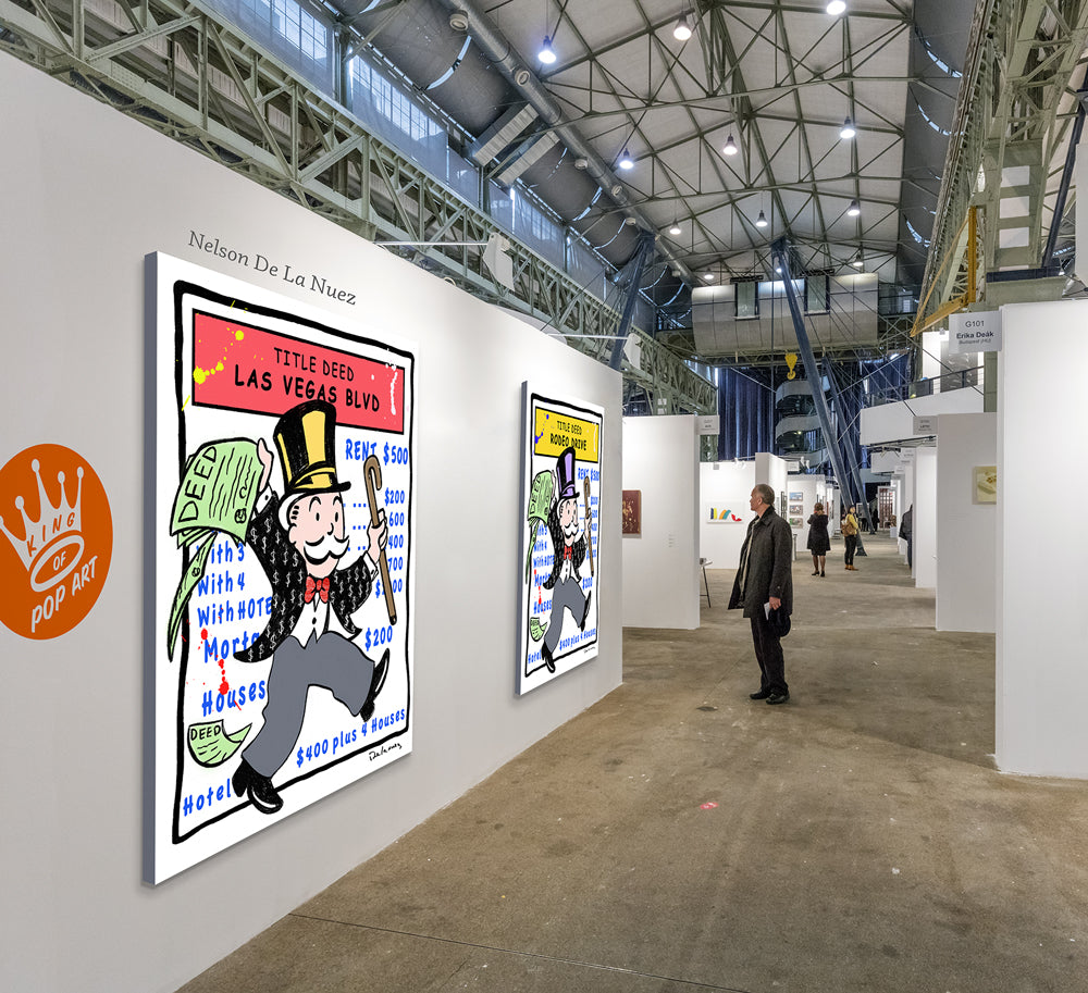 custom Nelson De La Nuez King of Pop Art painting New York, Aspen, Little Nell, Madison Ave, Las Vegas, Rodeo Drive, Beverly Hills, real estate
