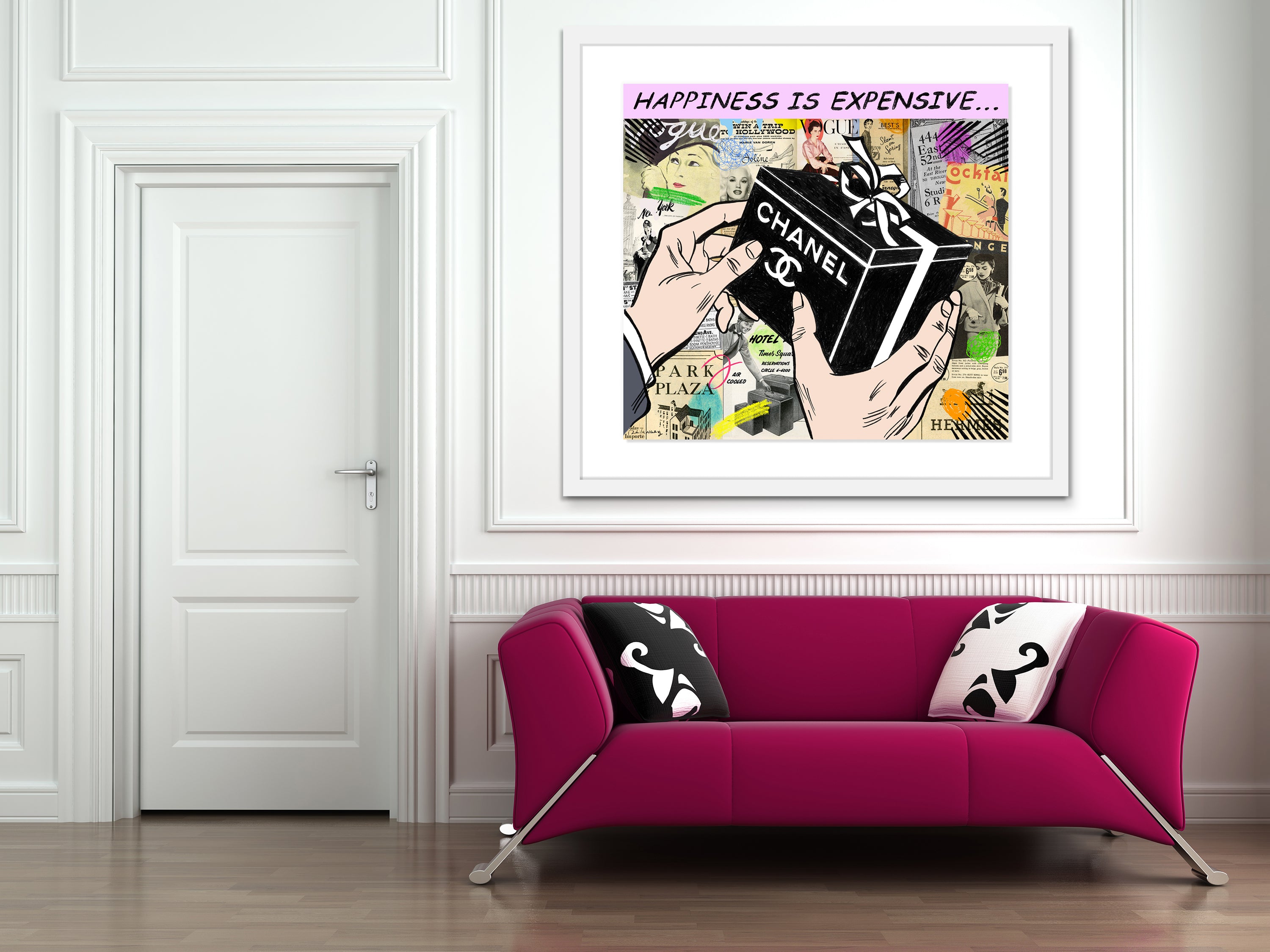 nelson de la nuez king of pop art chanel shopping sketch luxury