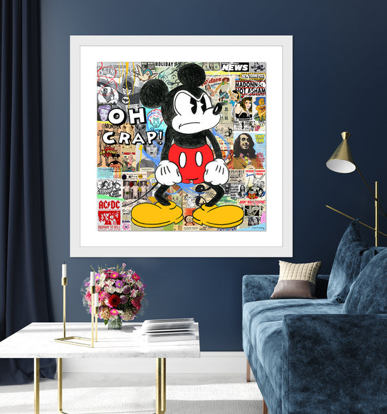 king of pop art nelson de la nuez vintage cartoon oh crap
