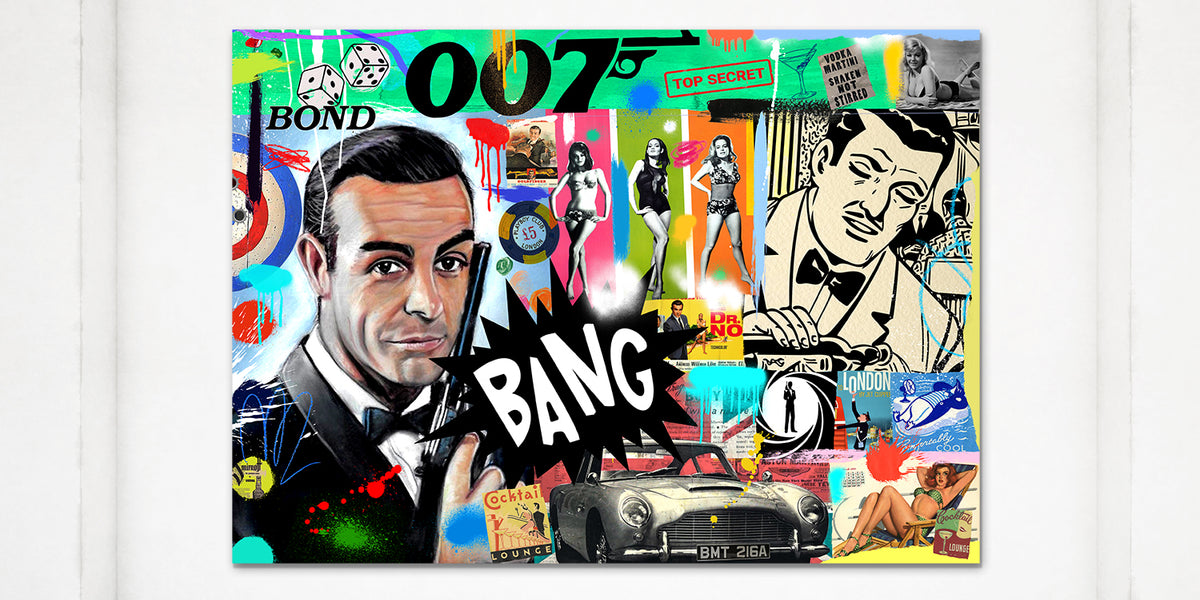 Original on Wood 007 Bond..James Bond | Nelson De La Nuez The King