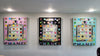 3 color chanel resin art interior design