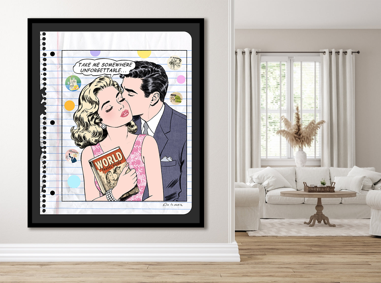 travel notebook style romance nelson de la nuez pop art