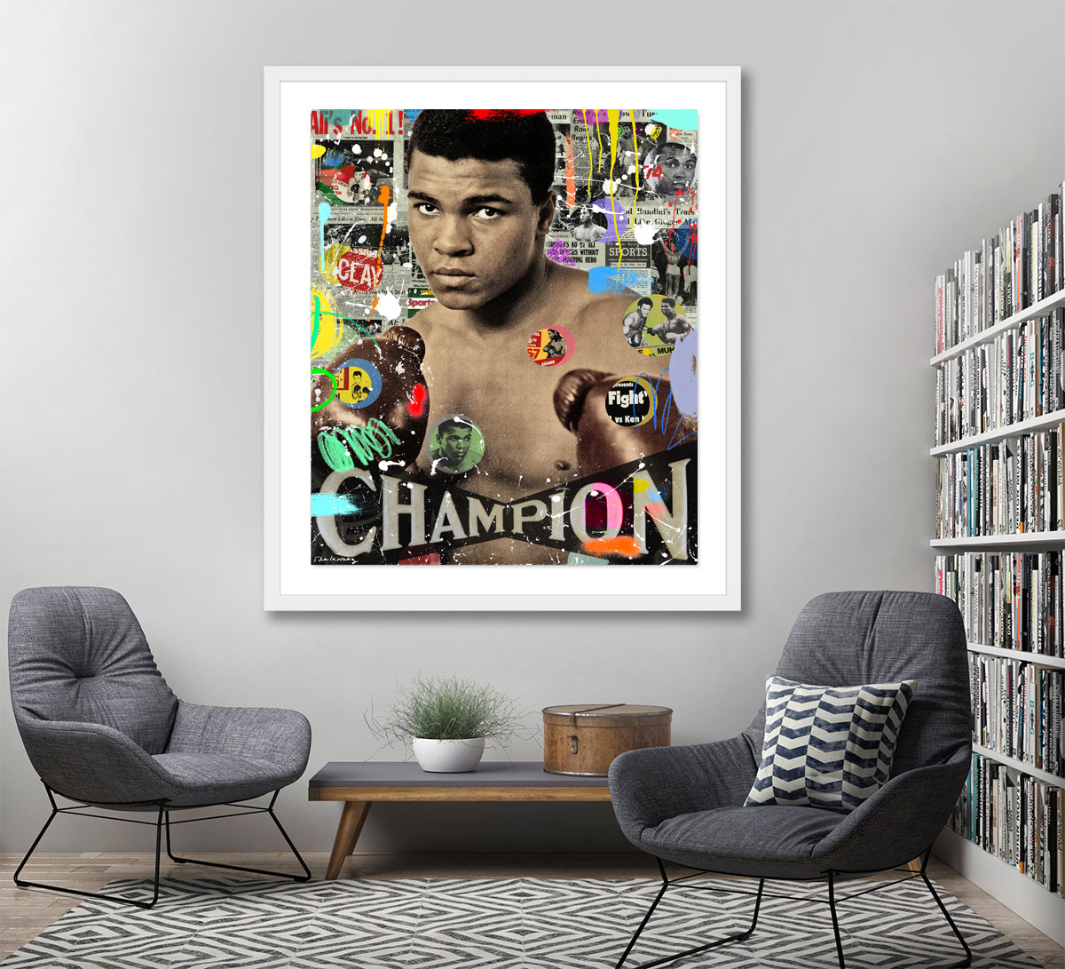 king of pop art nelson de la nuez muhammad ali the greatest boxing boxer sports