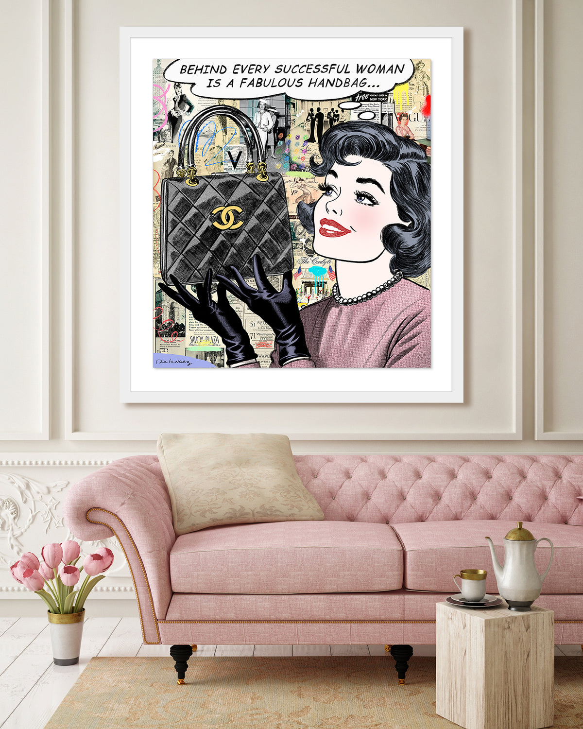 All About the Bag Mixed Media - FRAMED, Signed | Nelson De La Nuez The ...