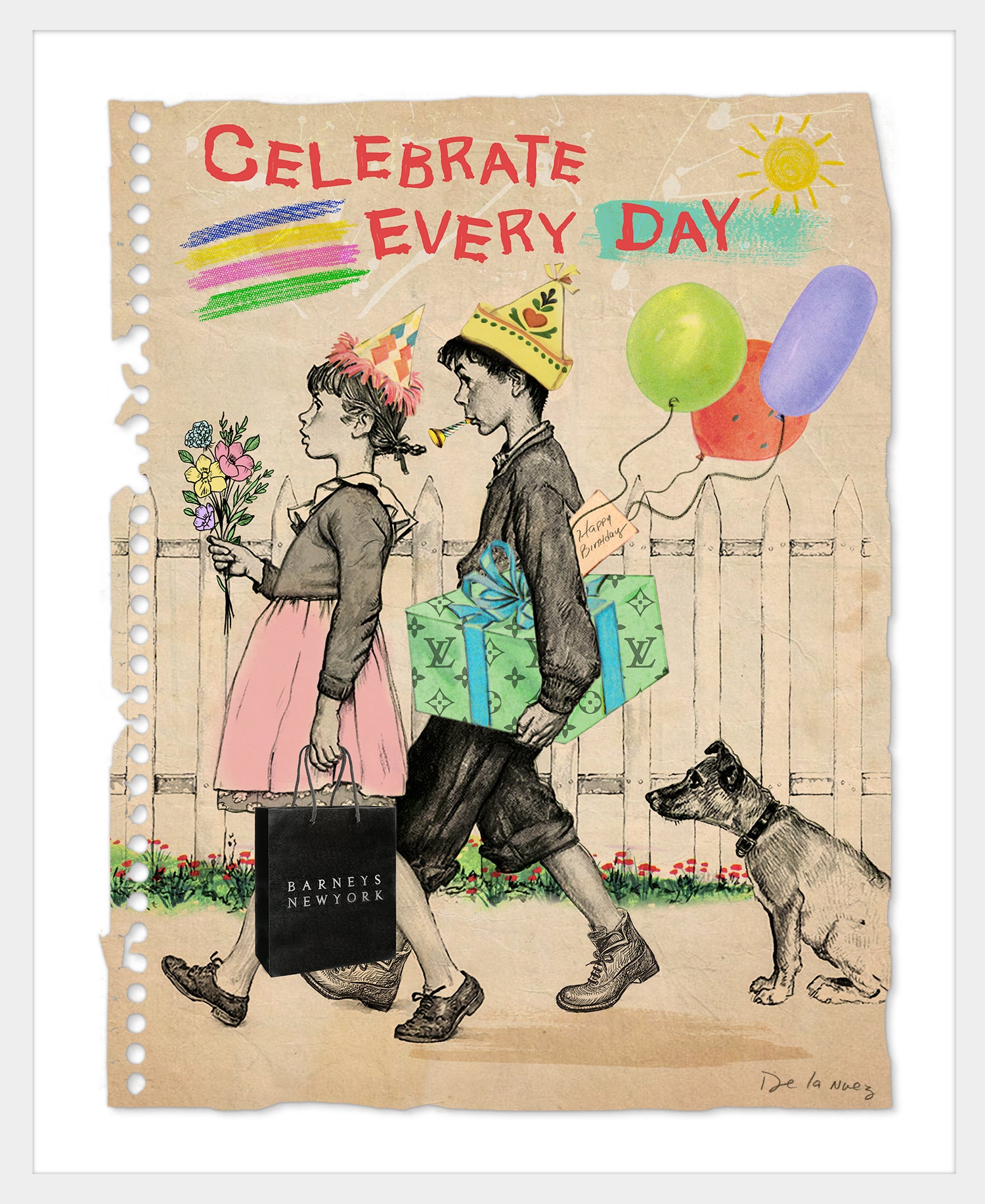 Celebrate Every Day Mixed Media - FRAMED, Signed