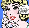 king of pop art nelson de la nuez champagne problems framed mixed media material girl