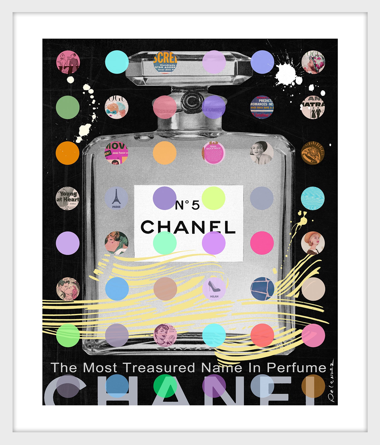 他の方発送✖︎【CHANEL】　pop art 現状品 Chanel- Black Print | Nelson De La Nuez The King of Pop Art