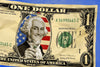 King of Pop Art Nelson De La Nuez - george washington martini america Cash Finance Money patriotic usa