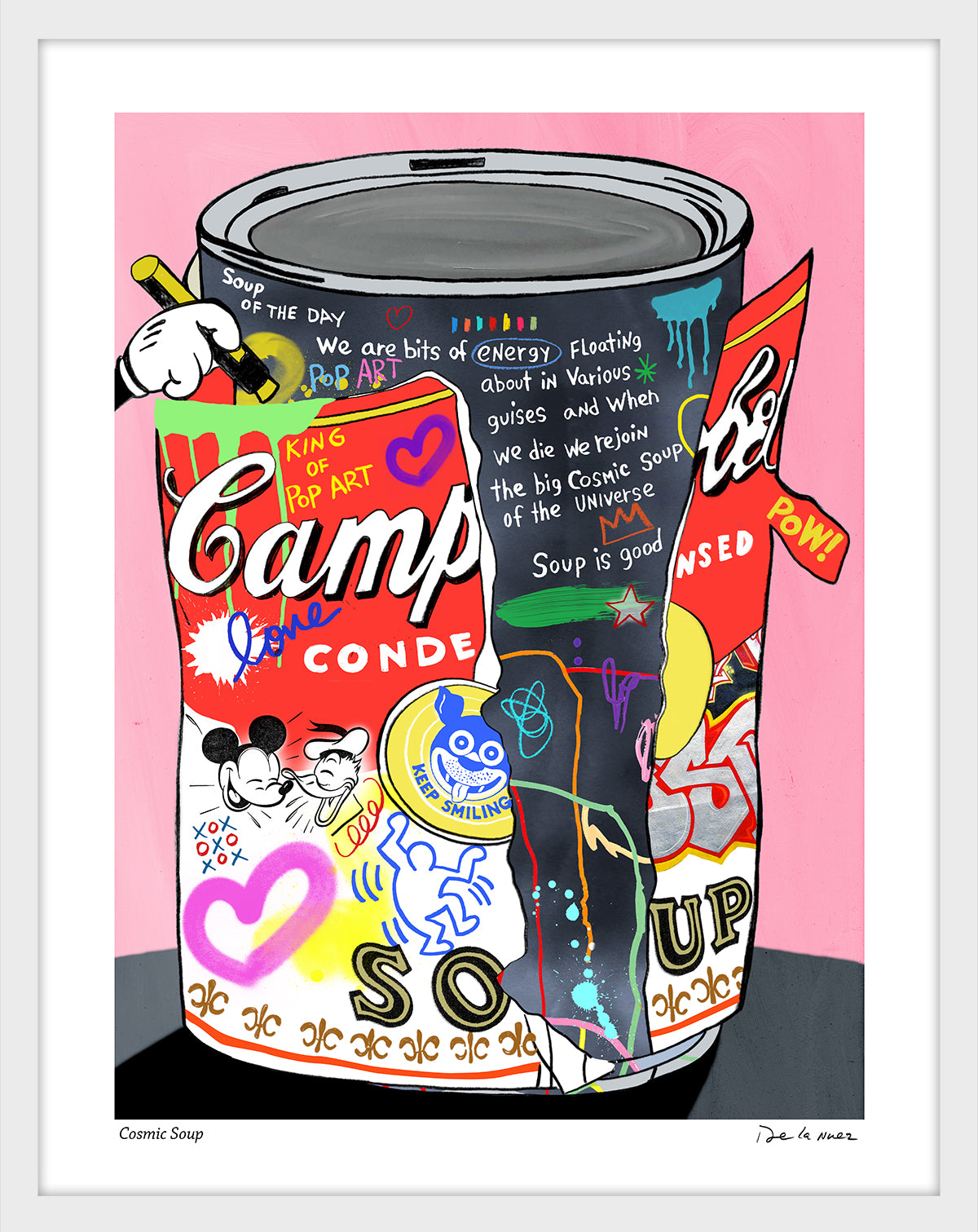値下げ中！大人気⭐︎Urban Soup by Oliver G. ポップアート CosmicSoupWhiteFrame.jpg?v=