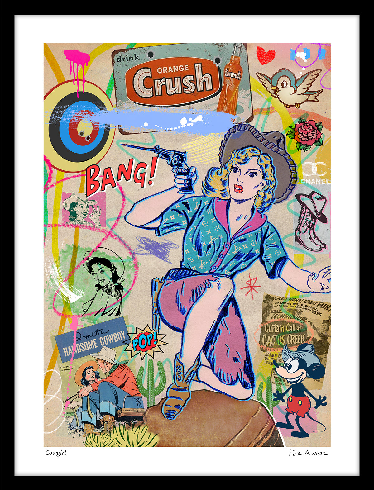 Cowgirls Print | Nelson De La Nuez The King of Pop Art ® PopLand