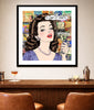 king of pop art nelson de la nuez dirty girl print martini cocktail olives vodka material girl