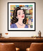 king of pop art nelson de la nuez dirty girl print martini cocktail olives vodka material girl