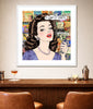 king of pop art nelson de la nuez dirty girl print martini cocktail olives vodka material girl