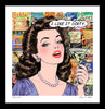 king of pop art nelson de la nuez dirty girl print martini cocktail olives vodka material girl