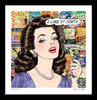 king of pop art nelson de la nuez dirty girl print martini cocktail olives vodka material girl