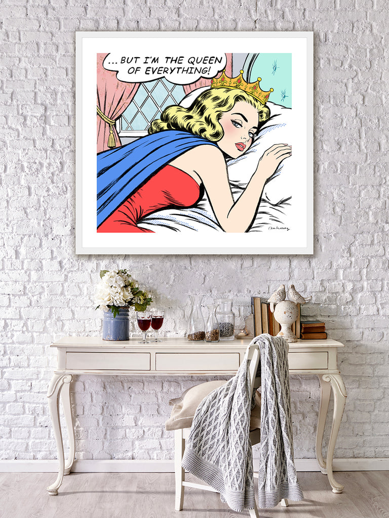 king of pop art nelson de la nuez drama queen print material girl princess crown interior design