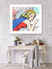 king of pop art nelson de la nuez drama queen print material girl princess crown entitled